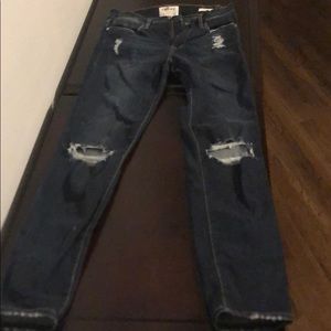 Frame Le High Skinny Distressed Jeans